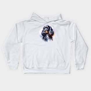 Spaniel Watercolor Painting - Beautiful Dog Kids Hoodie